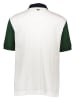 Lacoste Poloshirt wit/donkerblauw/groen