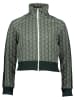 Lacoste Sweatjacke in Dunkelgrün/ Weiß