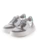 Anna Morellini Leren sneakers "Netina" wit/grijs/zilverkleurig