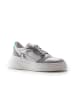 Anna Morellini Leren sneakers "Netina" wit/grijs/zilverkleurig