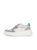 Anna Morellini Leren sneakers "Netina" wit/grijs/zilverkleurig