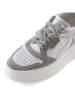 Anna Morellini Leren sneakers "Netina" wit/grijs/zilverkleurig
