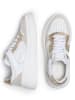 Anna Morellini Leder-Sneakers "Netina" in Weiß/ Gold