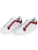 Anna Morellini Leder-Sneakers "Antilina" in Weiß/ Rot