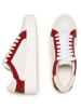 Anna Morellini Leder-Sneakers "Antilina" in Weiß/ Rot