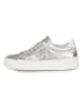 Anna Morellini Leren sneakers "Torecia" zilverkleurig