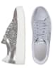 Anna Morellini Leren sneakers "Torecia" zilverkleurig