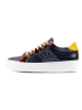 Anna Morellini Leren sneakers "Torecia" paars/donkerblauw