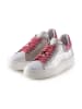 Anna Morellini Leder-Sneakers "Emina" in Weiß/ Pink/ Grau
