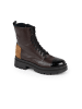 Anna Morellini Leren boots "Eliolia" bruin/zwart/paars