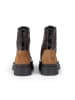 Anna Morellini Leren boots "Eliolia" bruin/zwart/paars