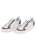 Anna Morellini Leder-Sneakers "Feeria" in Weiß/ Hellbraun