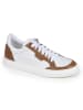 Anna Morellini Leren sneakers "Feeria" wit/lichtbruin
