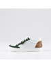Anna Morellini Leren sneakers "Feeria" wit/groen/lichtbruin