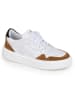 Anna Morellini Leder-Sneakers "Ricarta" in Weiß/ Hellbraun