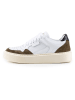 Anna Morellini Leder-Sneakers "Ricarta" in Weiß/ Braun