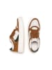 Anna Morellini Leder-Sneakers "Ludia" in Weiß/ Hellbraun/ Grün