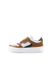 Anna Morellini Leder-Sneakers "Ludia" in Weiß/ Hellbraun/ Grün
