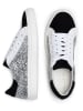 Anna Morellini Leder-Sneakers "Gisara" in Weiß/ Schwarz/ Silber