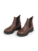 Anna Morellini Leren chelseaboots "Adaria" lichtbruin/zwart