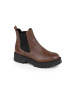 Anna Morellini Leren chelseaboots "Adaria" lichtbruin/zwart