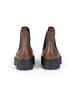 Anna Morellini Leder-Chelsea-Boots "Adaria" in Hellbraun/ Schwarz