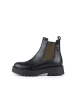 Anna Morellini Leren chelseaboots "Adaria" zwart/kaki