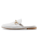 Anna Morellini Leren slippers "Giulisa" wit