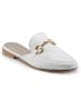 Anna Morellini Leren slippers "Giulisa" wit