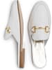 Anna Morellini Leren slippers "Giulisa" wit