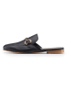 Anna Morellini Leren slippers "Giulisa" zwart