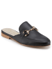 Anna Morellini Leren slippers "Giulisa" zwart