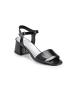 Anna Morellini Leder-Sandaletten "Fioramana" in Schwarz