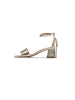 Anna Morellini Leren haksandalen "Fioramana" goudkleurig