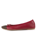 Anna Morellini Leren ballerina's "Fabella" rood