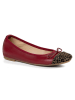 Anna Morellini Leren ballerina's "Fabella" rood