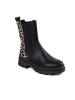 Anna Morellini Leren chelseaboots "Marlorina" zwart/beige
