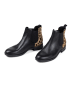 Anna Morellini Leren chelseaboots "Bernetta" zwart/beige