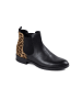 Anna Morellini Leren chelseaboots "Bernetta" zwart/beige