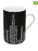Könitz 2-delige set: koffiekoppen "Metropolen" zwart - 310 ml