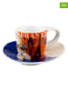 Könitz 2-delige set: espressokoppen "France" meerkleurig - 85 ml
