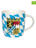 Könitz 2-delige set: mokken "Bayern" blauw/wit - 400 ml