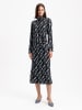 BGN Kleid in Schwarz/ Hellblau