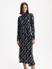 BGN Kleid in Schwarz/ Hellblau