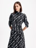 BGN Kleid in Schwarz/ Hellblau
