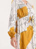 BGN Kleid in Creme/ Orange