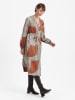 BGN Kleid in Grau/ Rot