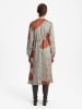 BGN Kleid in Grau/ Rot