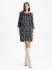 BGN Kleid in Schwarz/ Hellblau