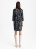 BGN Kleid in Schwarz/ Hellblau